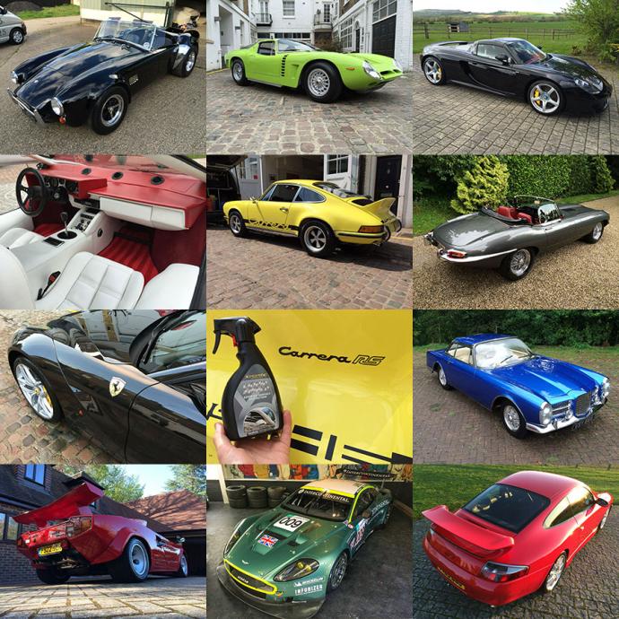 Some of the cars detailed by Richard Tipper using Xpert-60 products