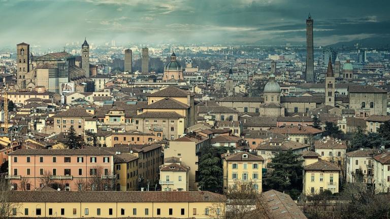 Bologna Italy - overcast skies